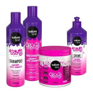 Kit Cachos Dos Sonhos Gelatina Super Volume Salon Line