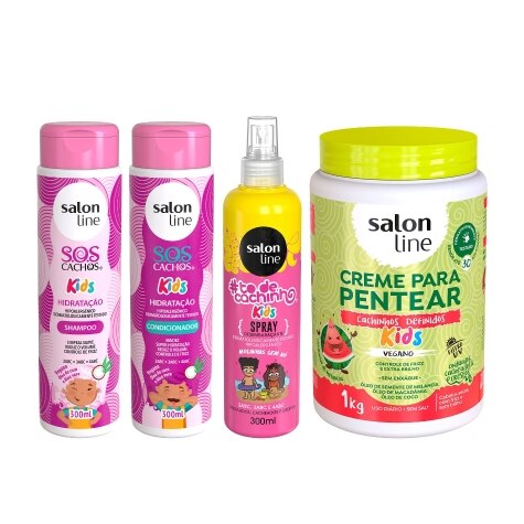 Salon Line Infantil Linha De Produtos Para Cabelo Kids E Baby