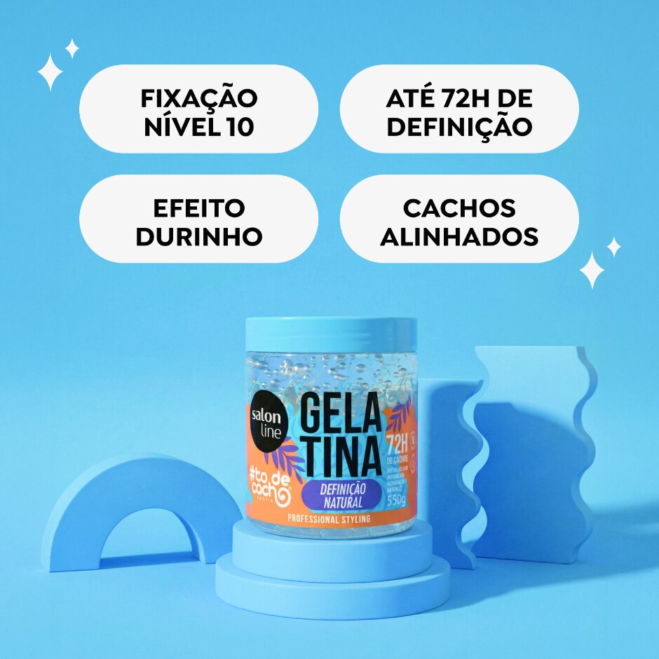 Benefícios — Gelatina #todecacho Definição Natural 550g, foto oficial da loja Salon Line