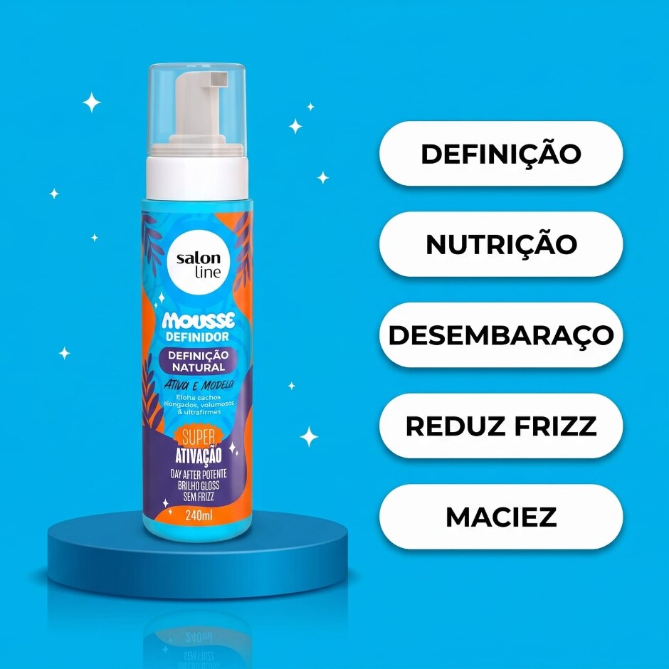 Benefícios — Mousse Definidor Definição Natural 240ml, foto oficial da loja Salon Line