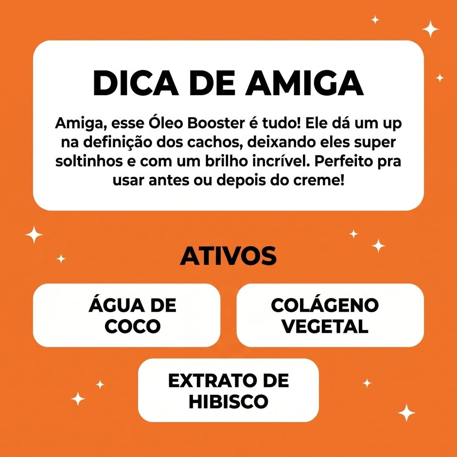 Dica de amiga — Óleo Booster Definição Natural 120ml, foto oficial da loja Salon Line