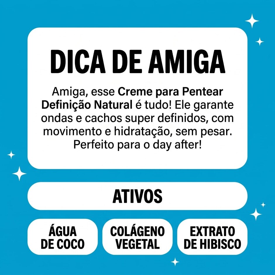 Dica de amiga — Creme para Pentear Definição Natural 300ml, foto oficial da loja Salon Line
