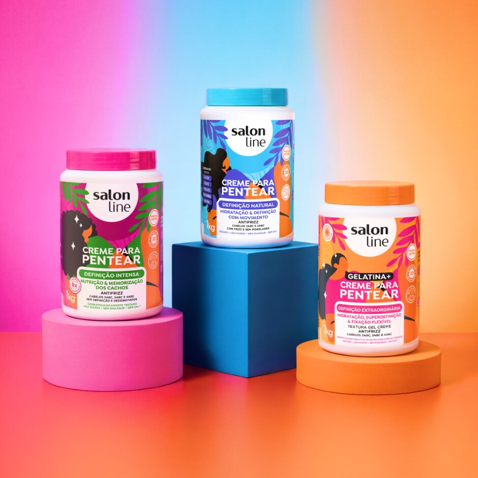 Foto oficial 8 — Creme Para Pentear Definição Natural 1kg, foto oficial da loja Salon Line