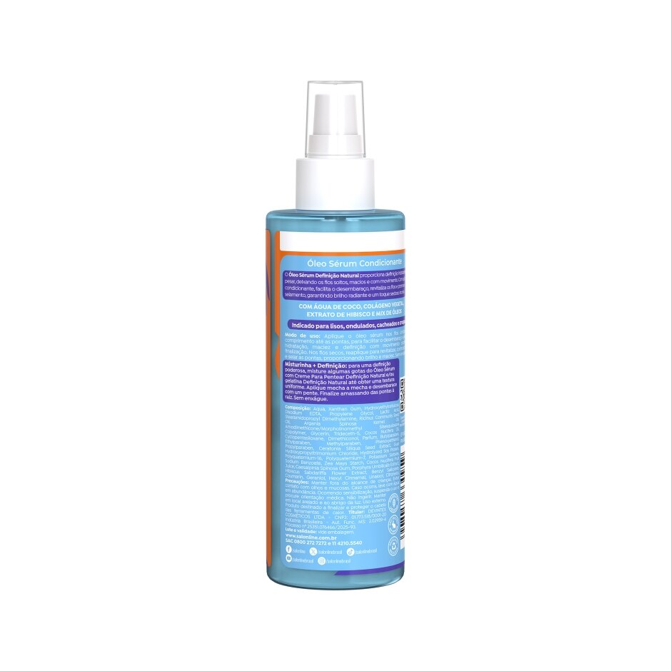 Foto oficial 9 — Óleo Sérum Cachos dos Sonhos Multy Definição Natural 200ml, foto oficial da loja Salon Line