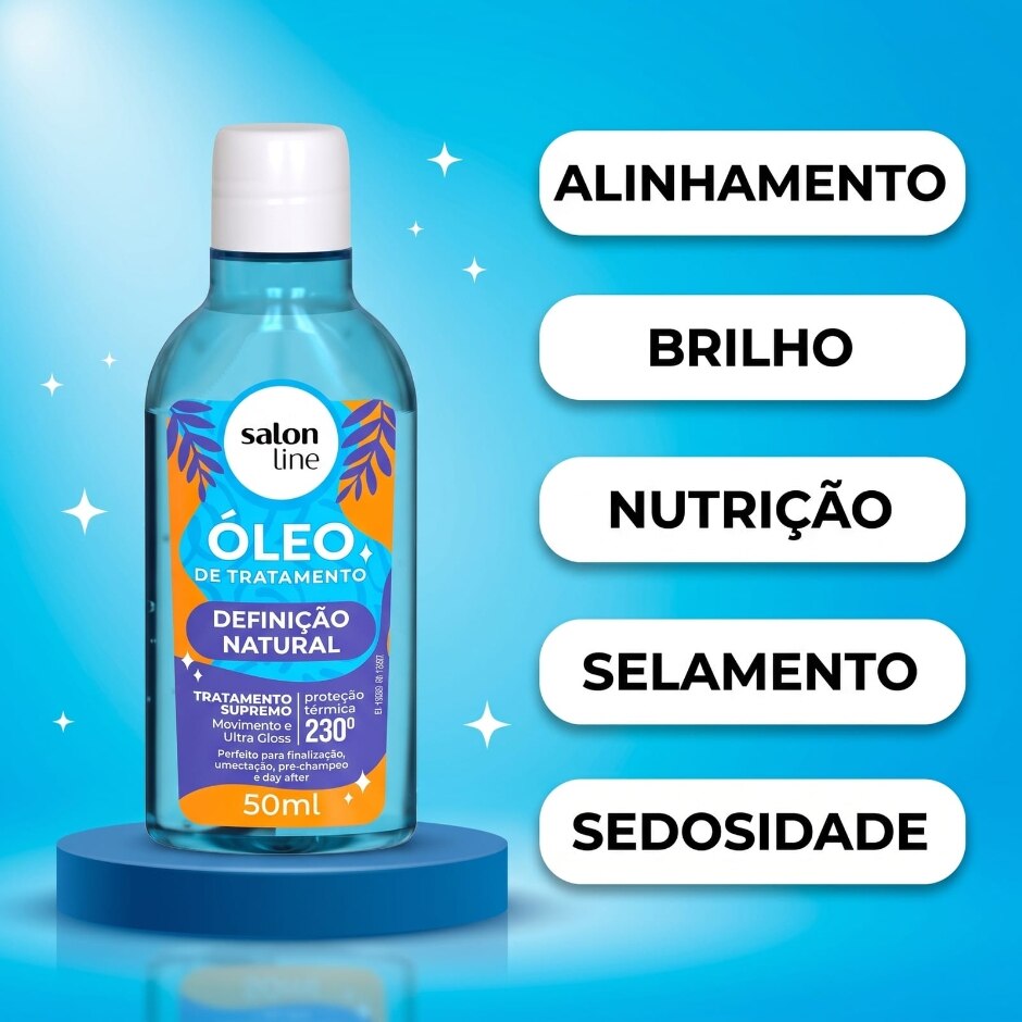 Benefícios — Óleo de Tratamento Definição Natural 50ml, foto oficial da loja Salon Line