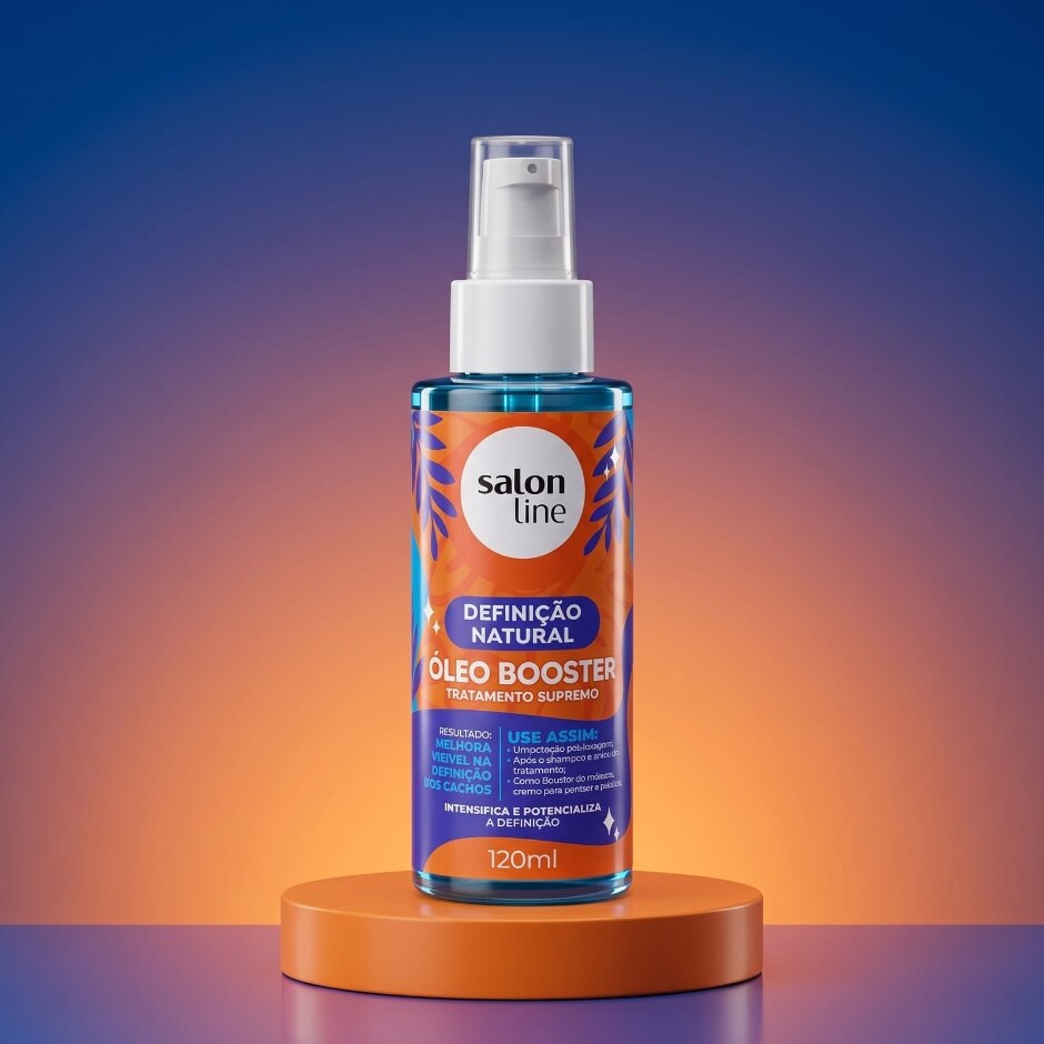Linha completa — Óleo Booster Definição Natural 120ml, foto oficial da loja Salon Line