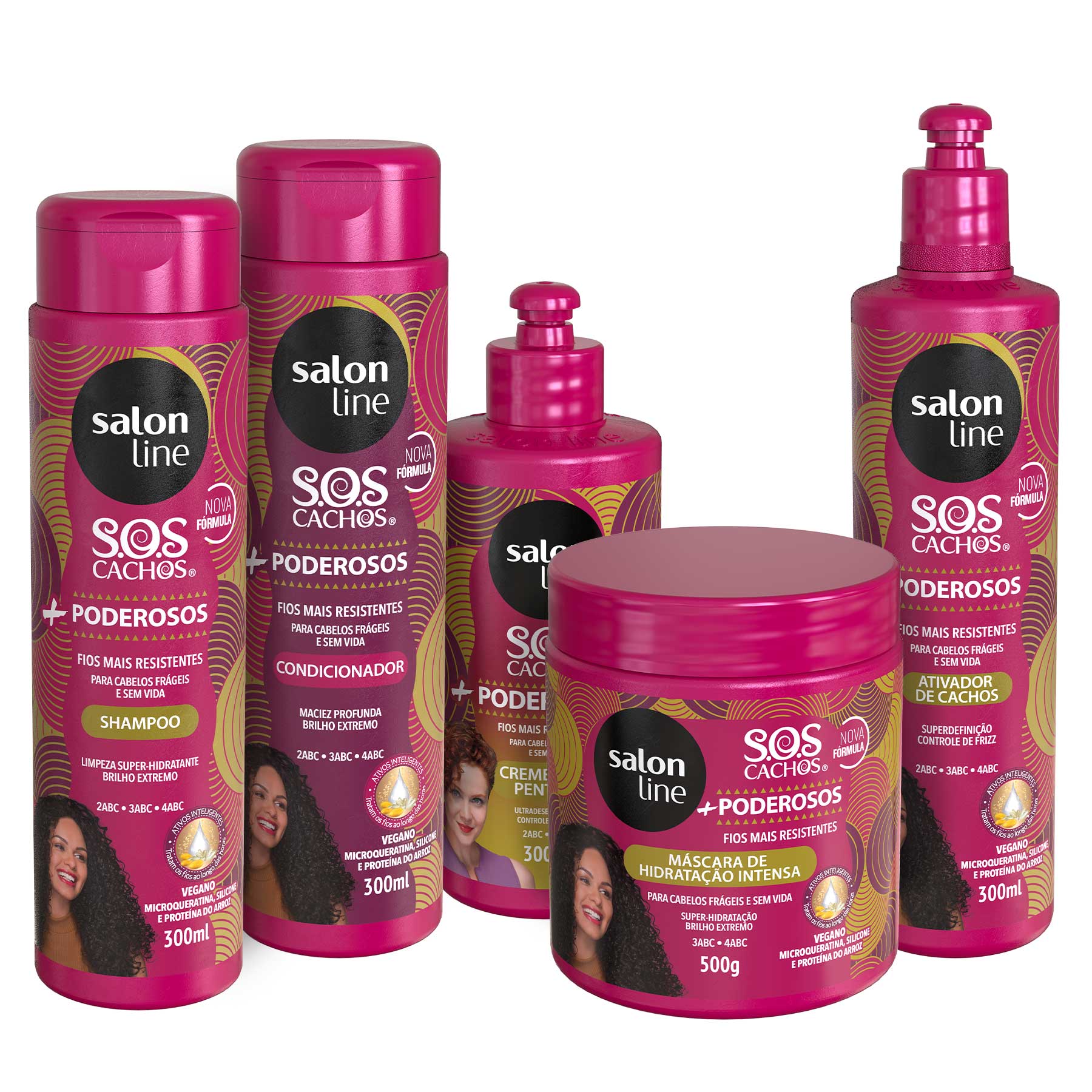 Kit De Tratamento Para Cachos Poderosos 5 Produtos