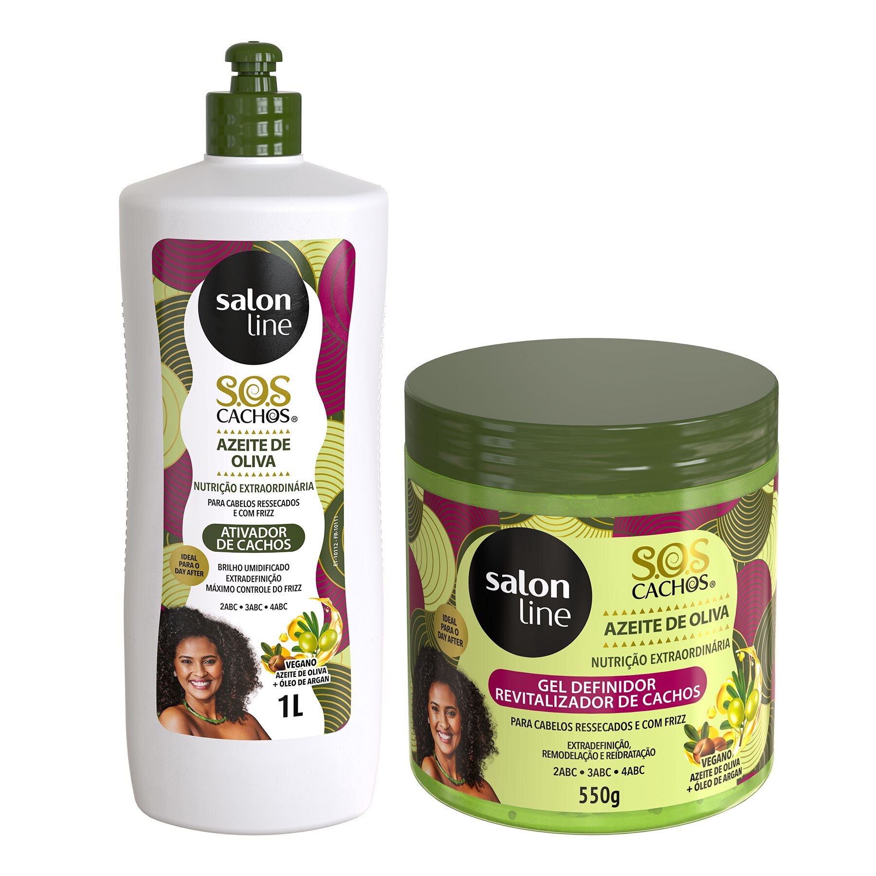 Kit Finalizacao Azeite De Oliva No Cabelo Com Ativador E Gel