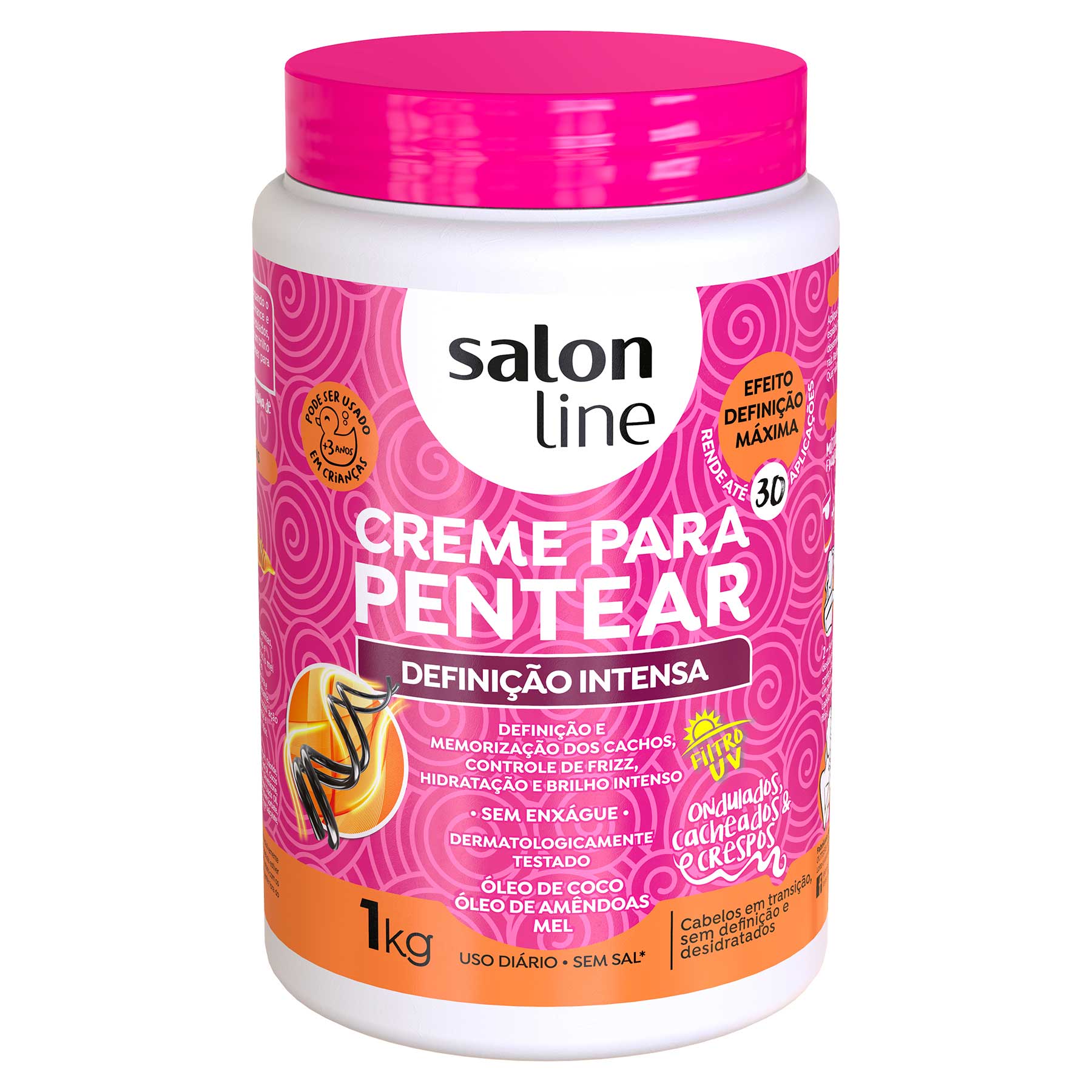 Creme Para Pentear Definicao Intensa Salon Line 1kg