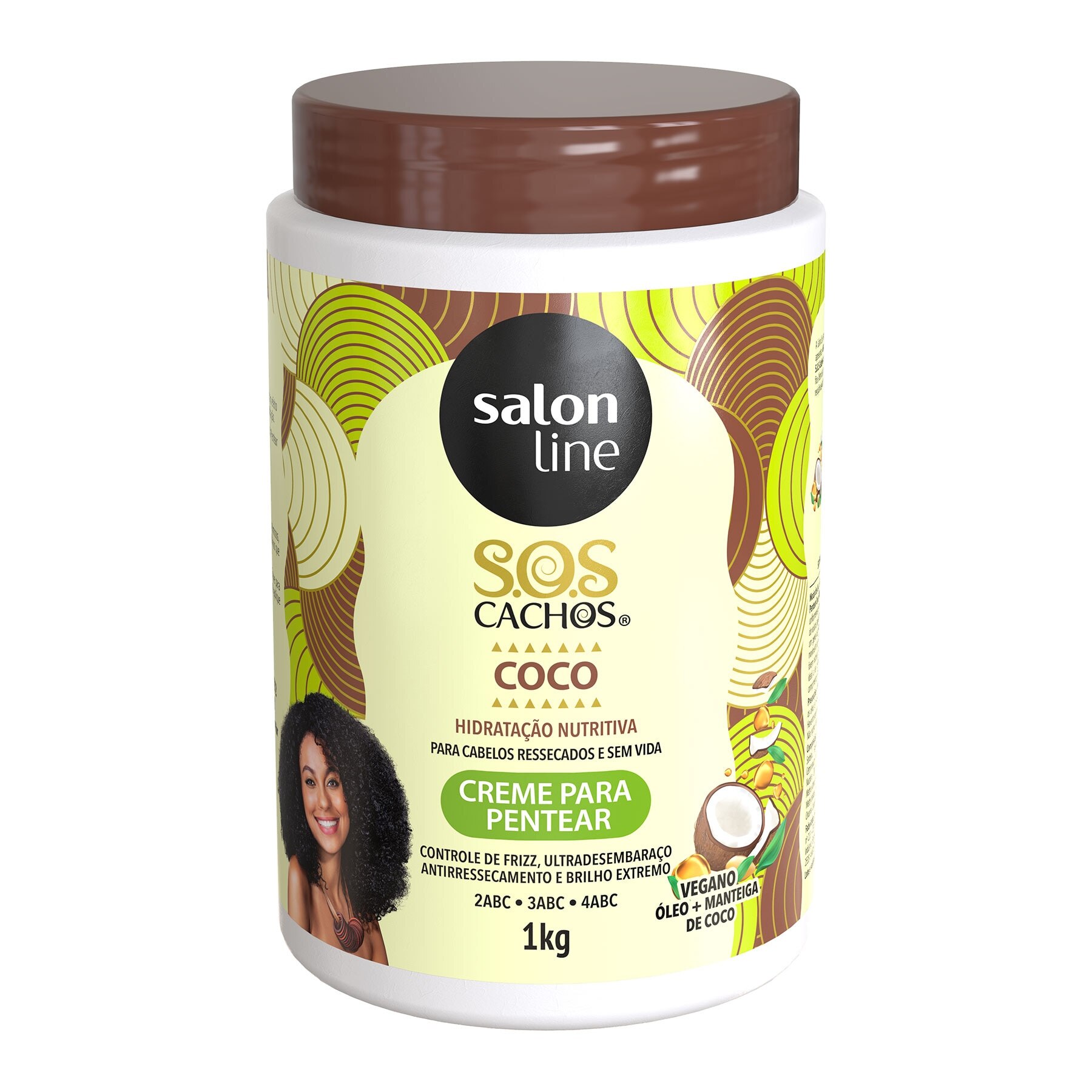 Creme De Pentear Salon Line Coco 1kg Sos Cachos