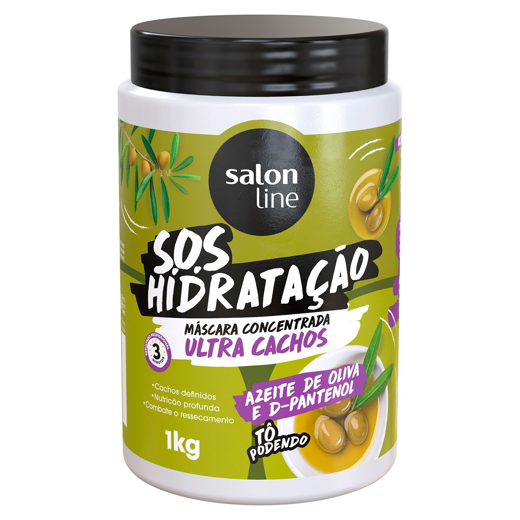 Mascara De Hidratacao Ultra Cachos 1 Kg S O S Hidratacao