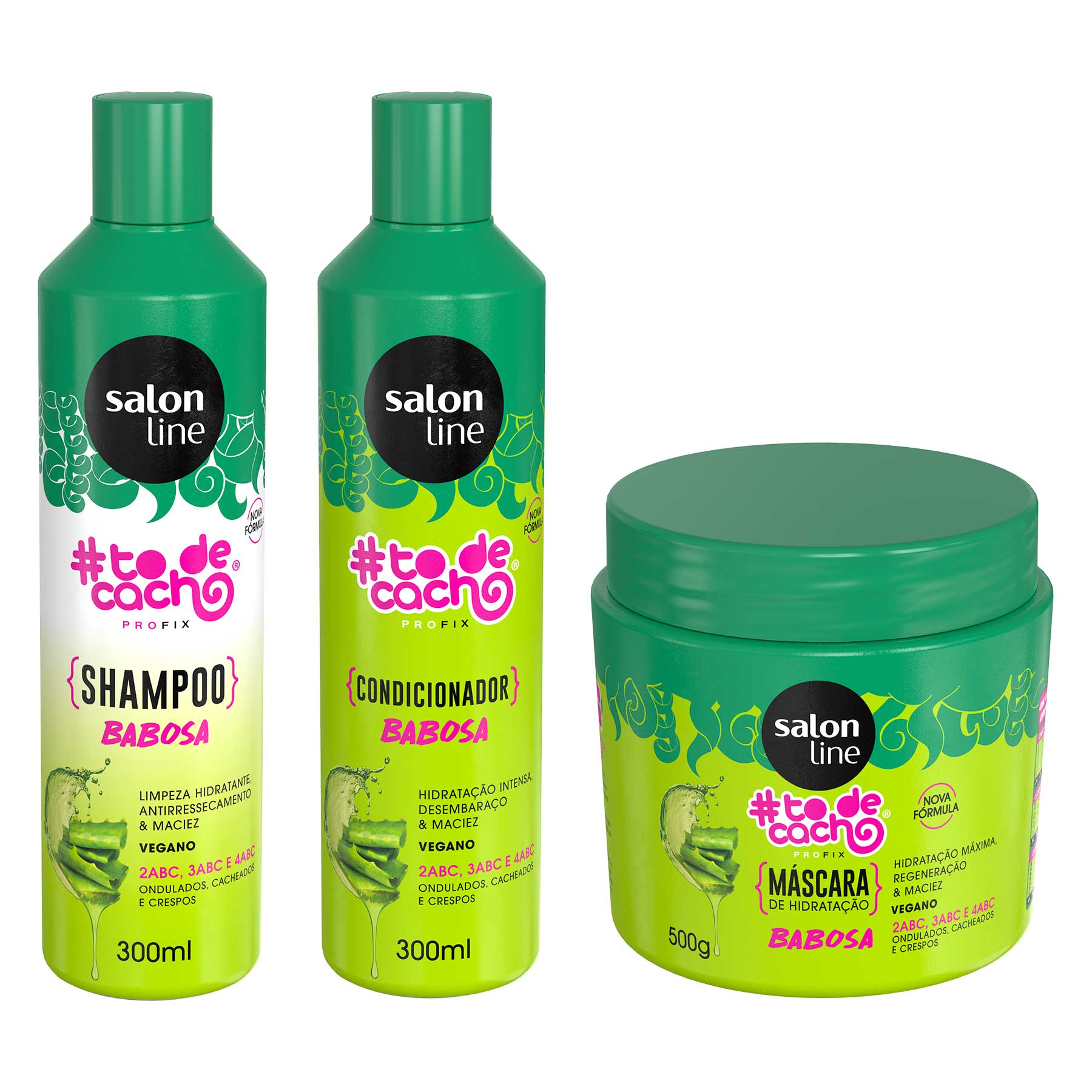 Kit Babosa Todecacho Shampoo Condicionador E Mascara