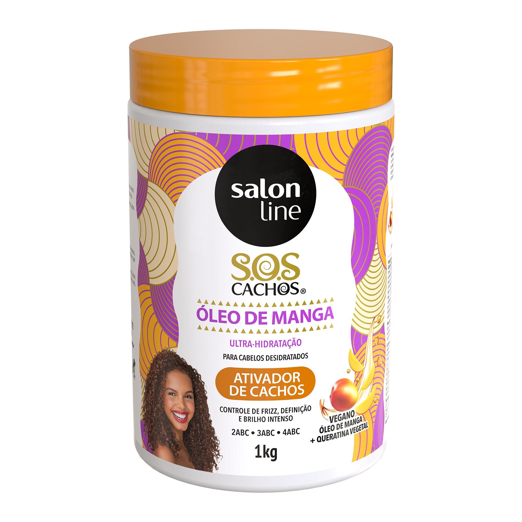 Ativador De Cachos Salon Line Oleo De Manga 1kg Sos Cachos