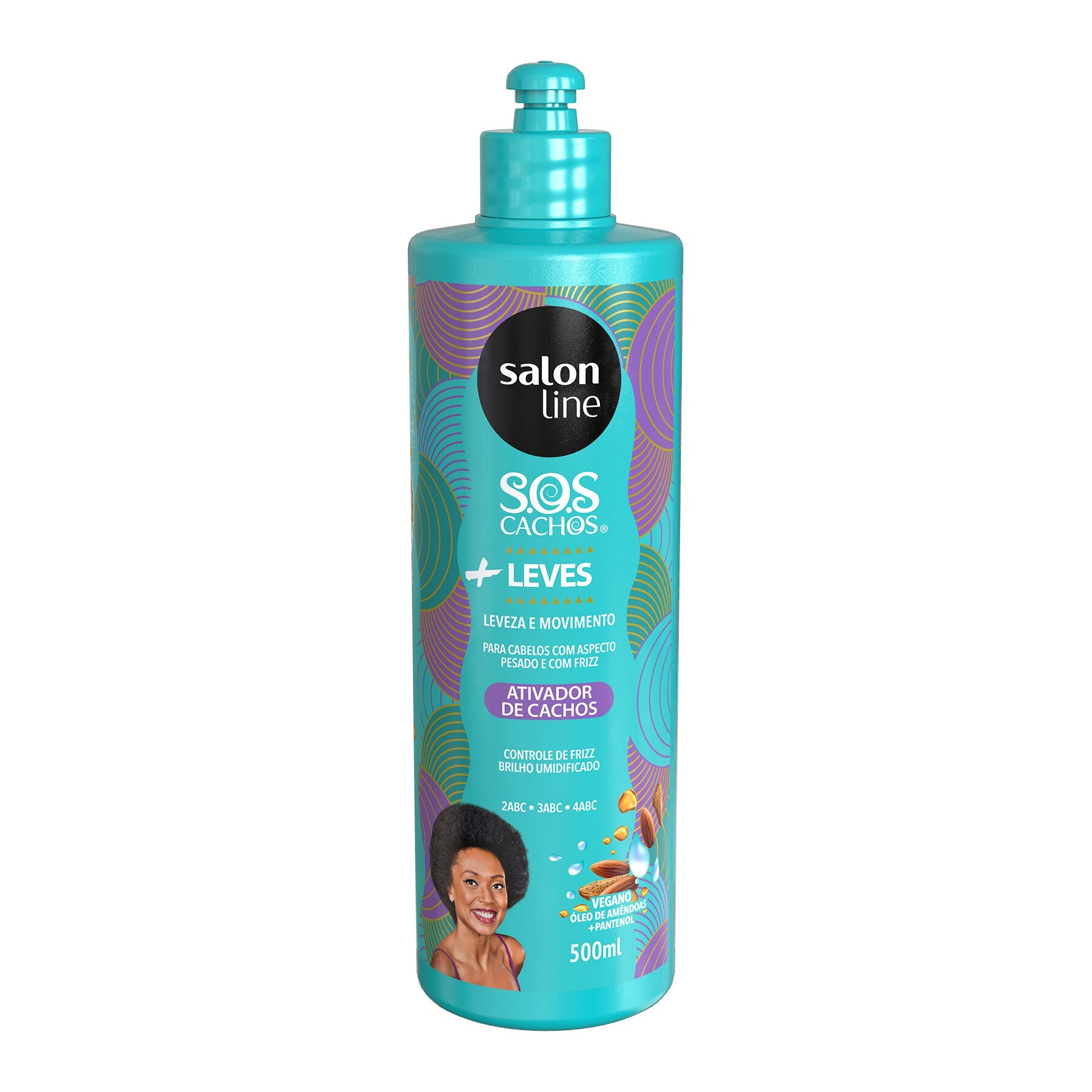 Ativador De Cachos S O S Cachos Oleo De Amendoas Salon Line 500ml