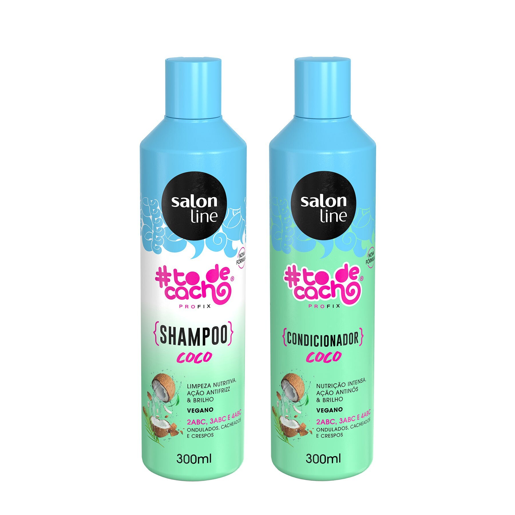 Kit Shampoo E Condicionador De Coco Todecacho Salon Line