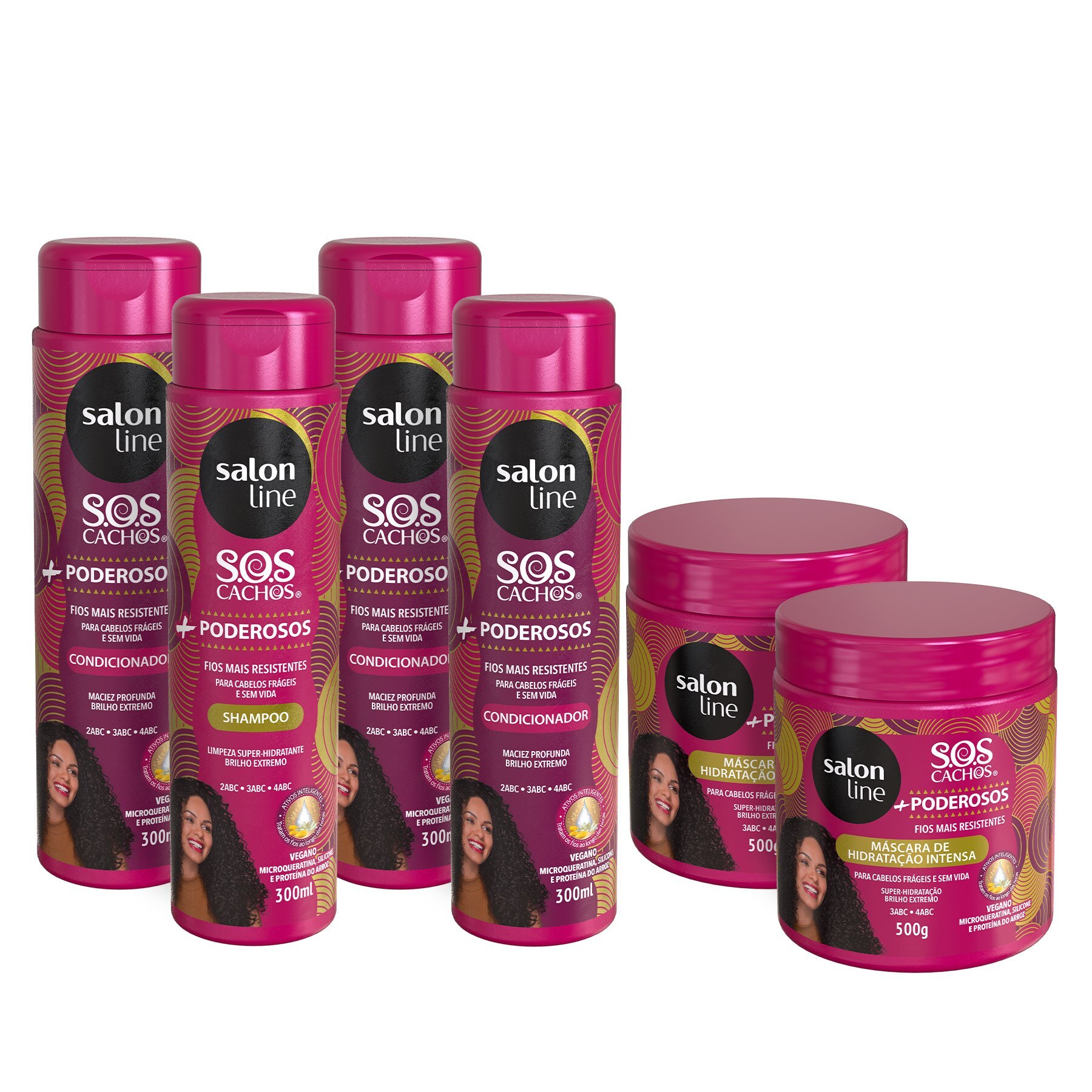 Kit Sos Cachos Poderosos 6 Produtos Veganos Salon Line