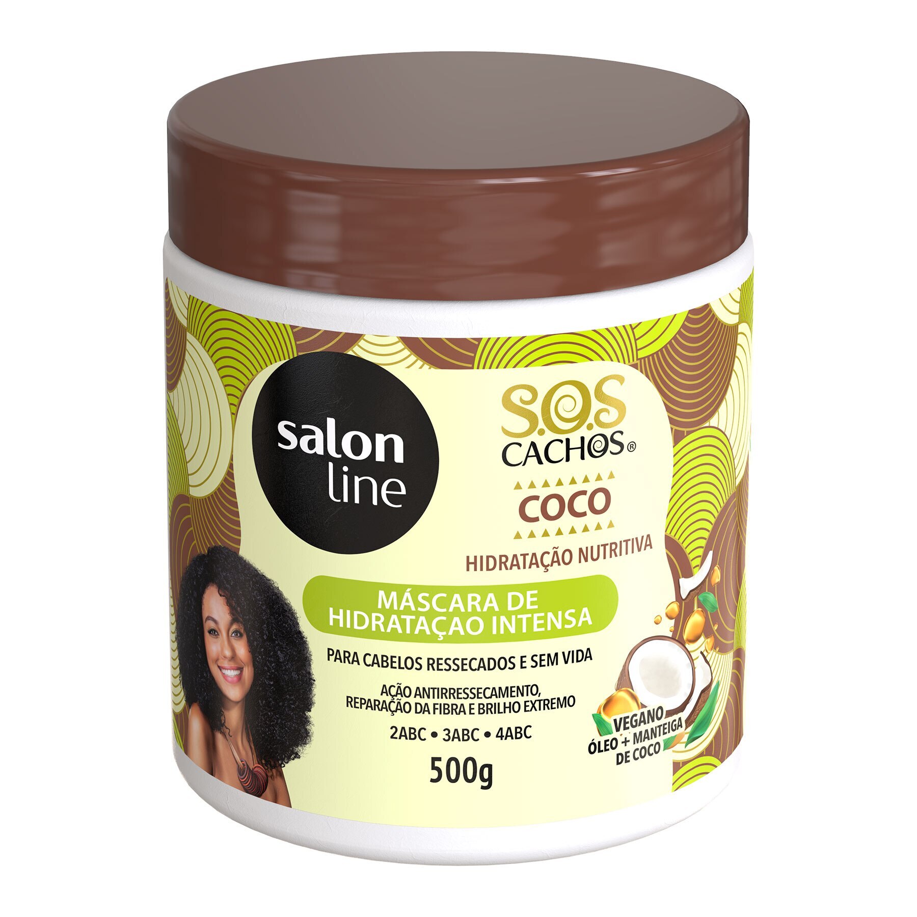 Mascara De Coco Para Hidratacao Sos Cachos Salon Line