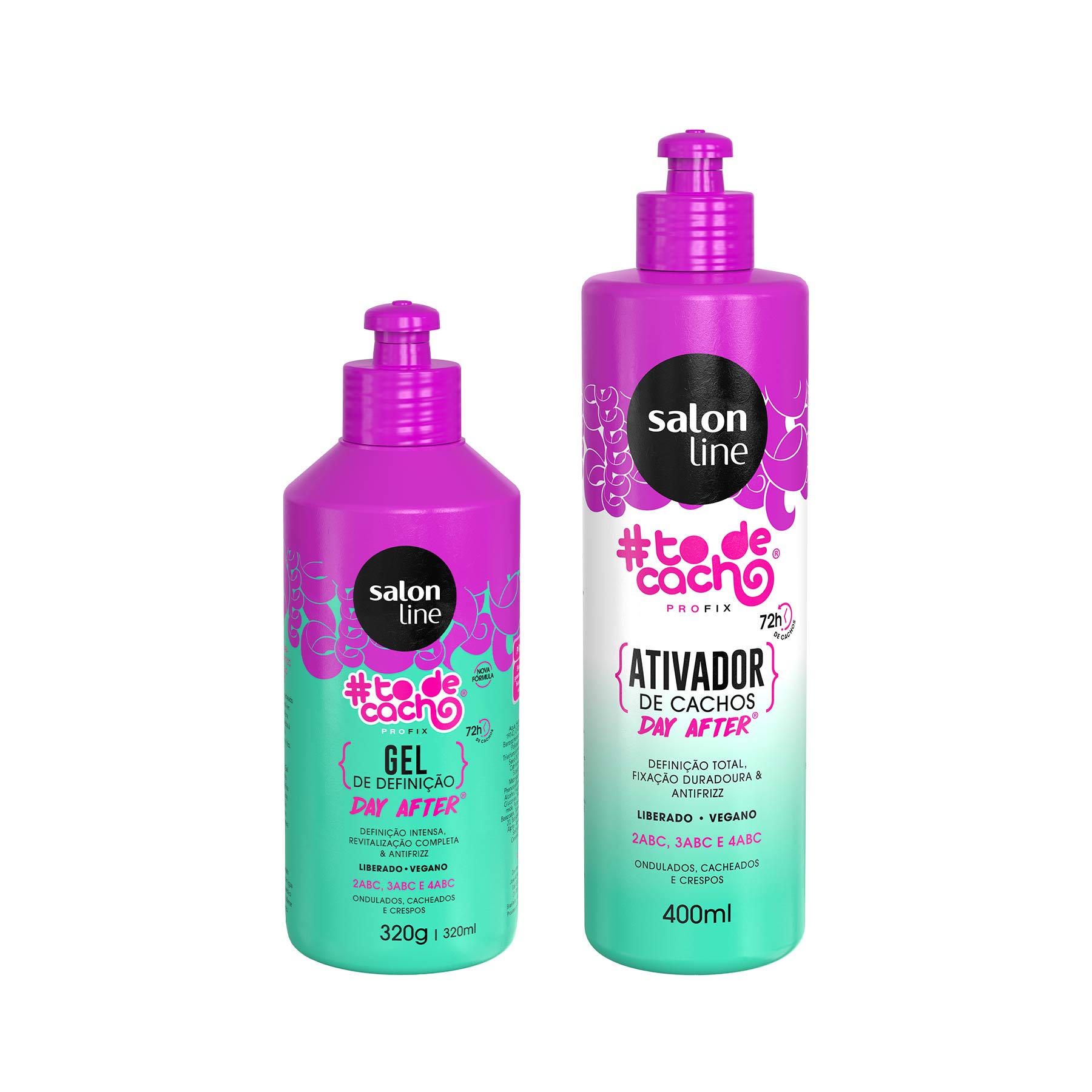 Kit Day After Salon Line Ativador De Cachos E Gel Liquido