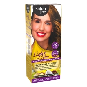 Coloração suave Light Color 7.0 Louro Natural Salon Line