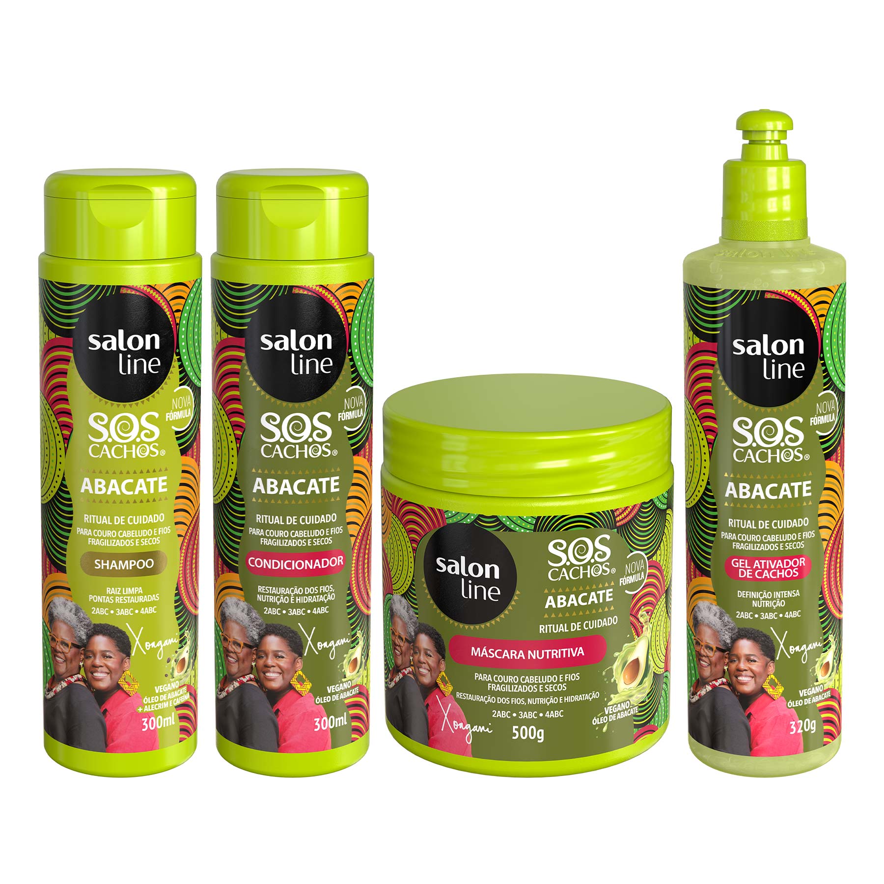 Kit Cabelos Hidratados E Definidos Com Sos Cachos Abacate Linha Xongani Cris Salon Line Kit Cabelos Hidratados E Definidos Com Sos Cachos Abacate Linha Xongani Cris Salon Line